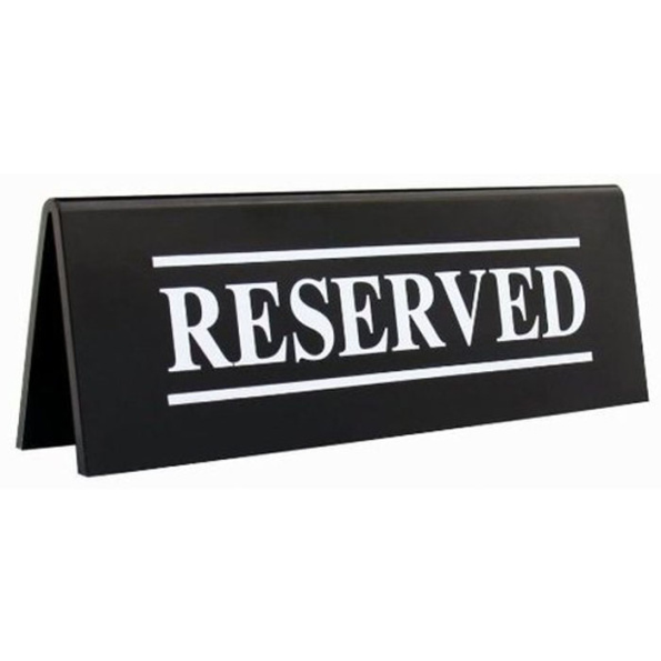 PLASTIC TABLE TOP NAME PLATE